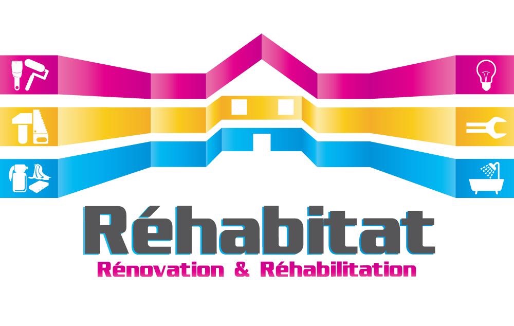Logo Réhabitat, rénovation et réhabilitation